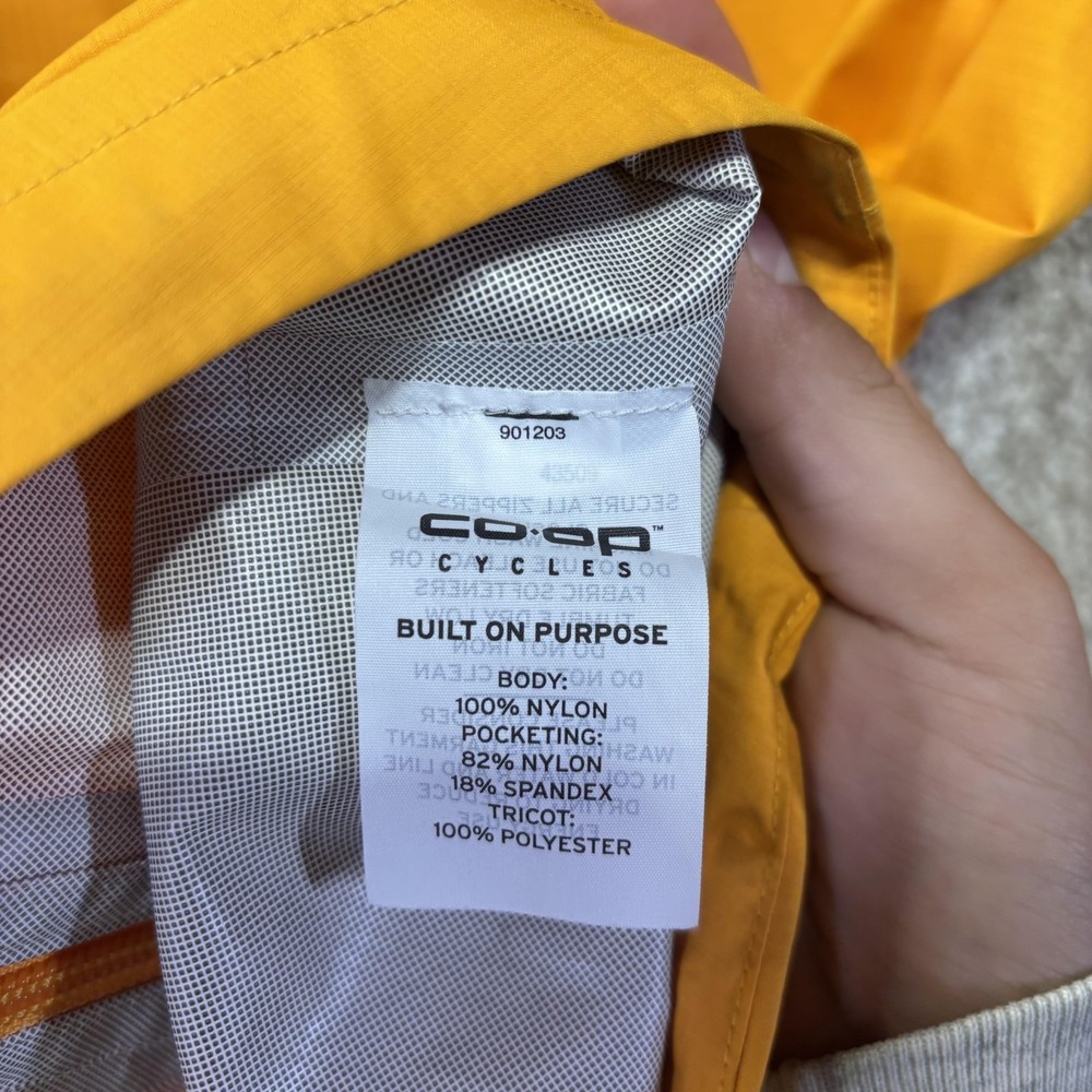 Co-op Cycles Cycling Jacket Womens XS Yellow Hi Vis Windshirt Zip Reflective - Picture 5 of 7